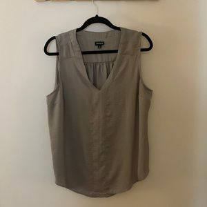 Torrid gray sleeveless blouse, v neck